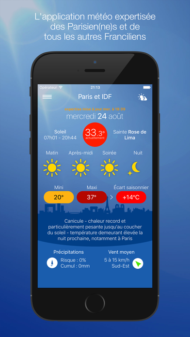 Application meteo fiable iphone