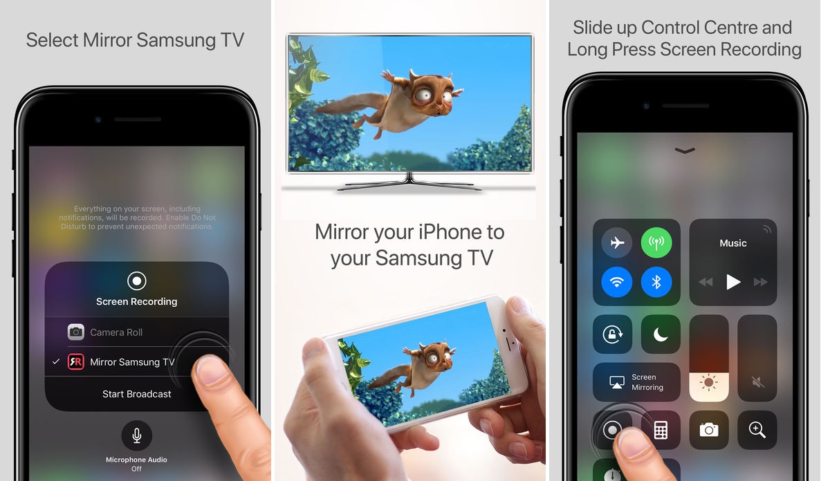 Application miroir iphone