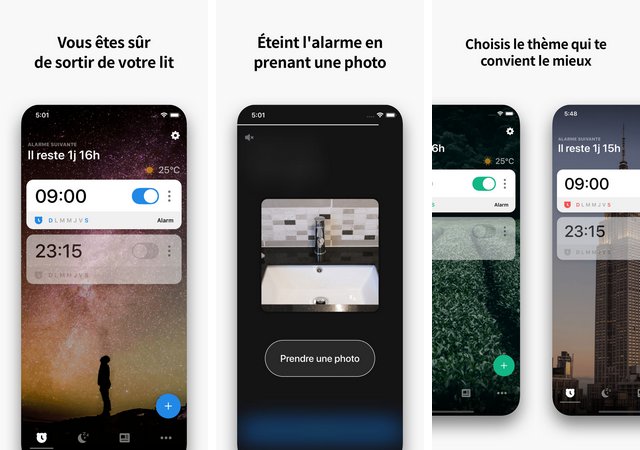 Meilleur application reveil iphone
