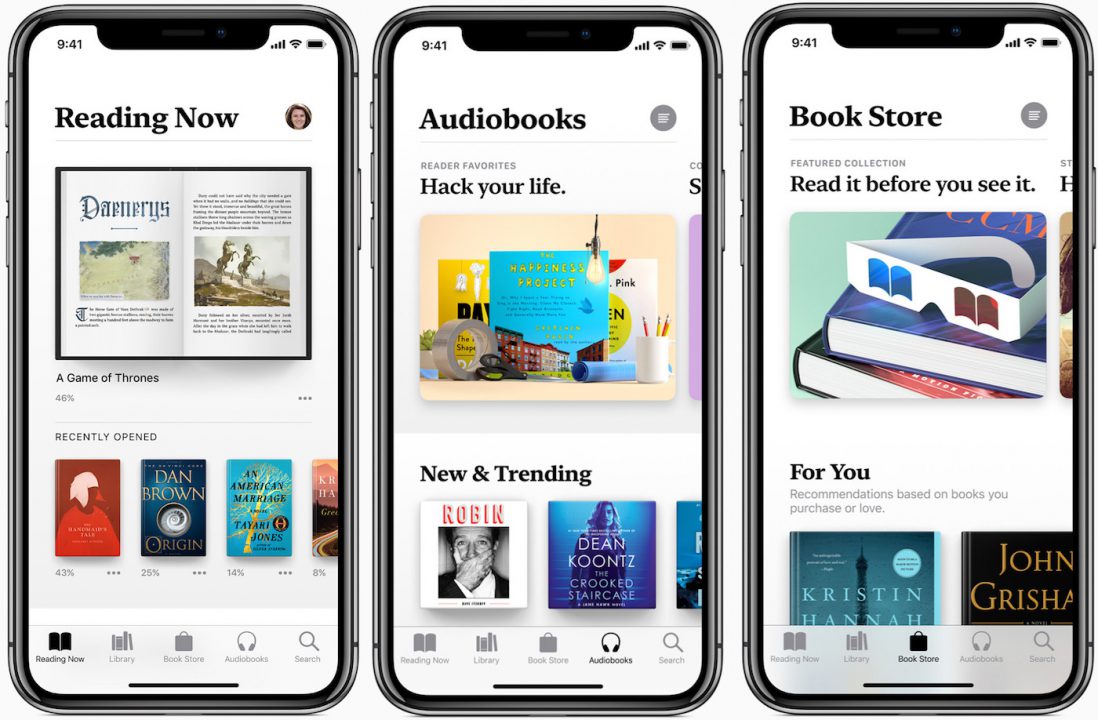 Application livres iphone