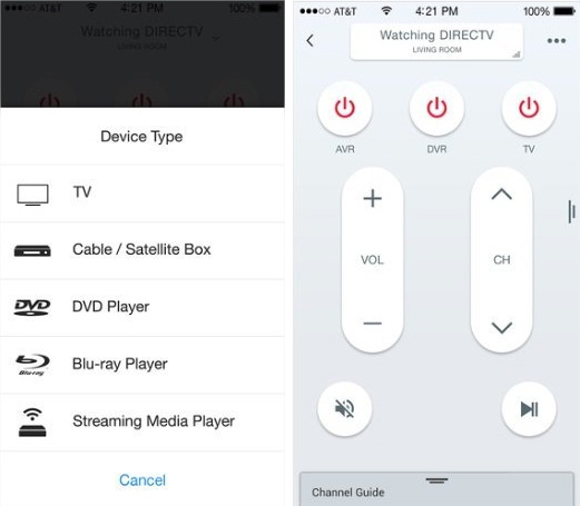 Application telecommande universelle pour iphone