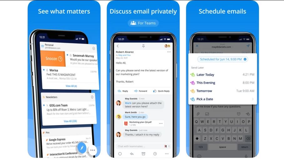 Application mail free iphone