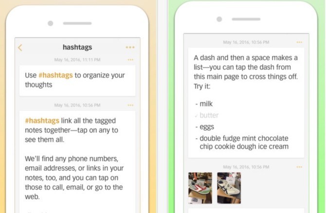 Application pour prendre des notes iphone