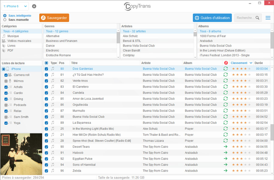 Application gratuite transfert musique iphone vers pc