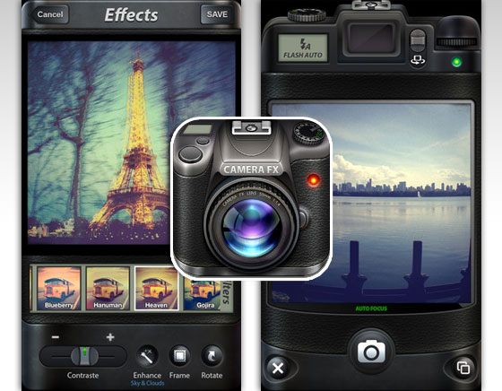 Application iphone effet photo