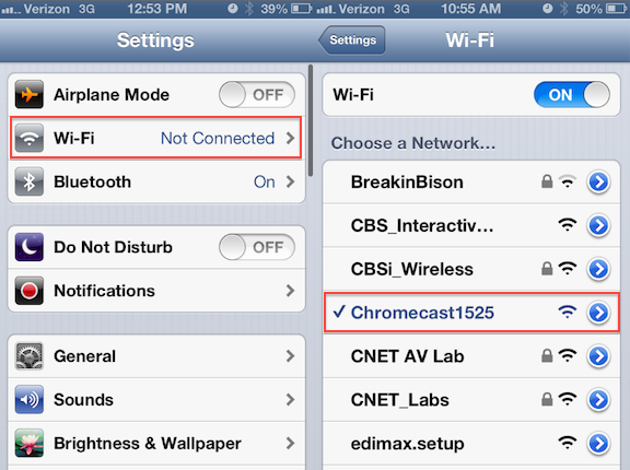 Application chromecast pour iphone