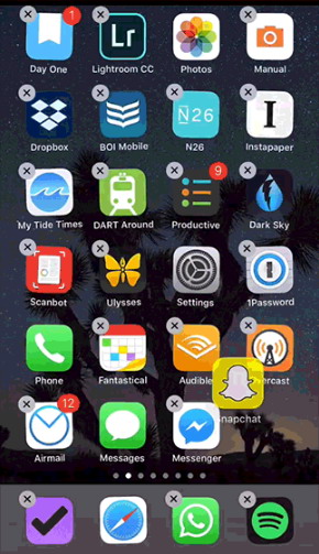 Application ecran d'accueil iphone