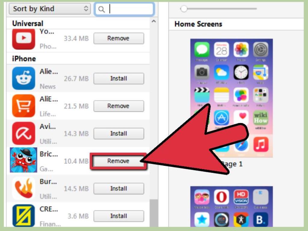 Supprimer application iphone 4 sans croix