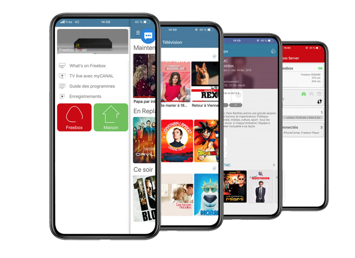 Application freebox crystal iphone