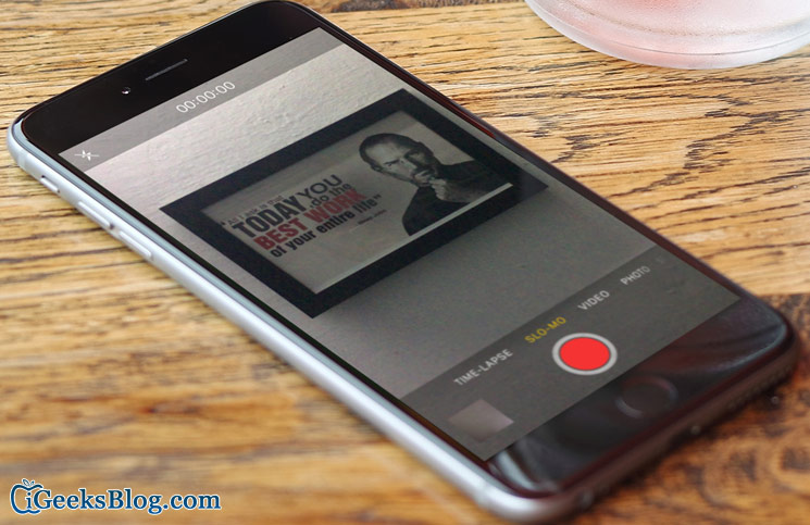 Application slowmotion iphone