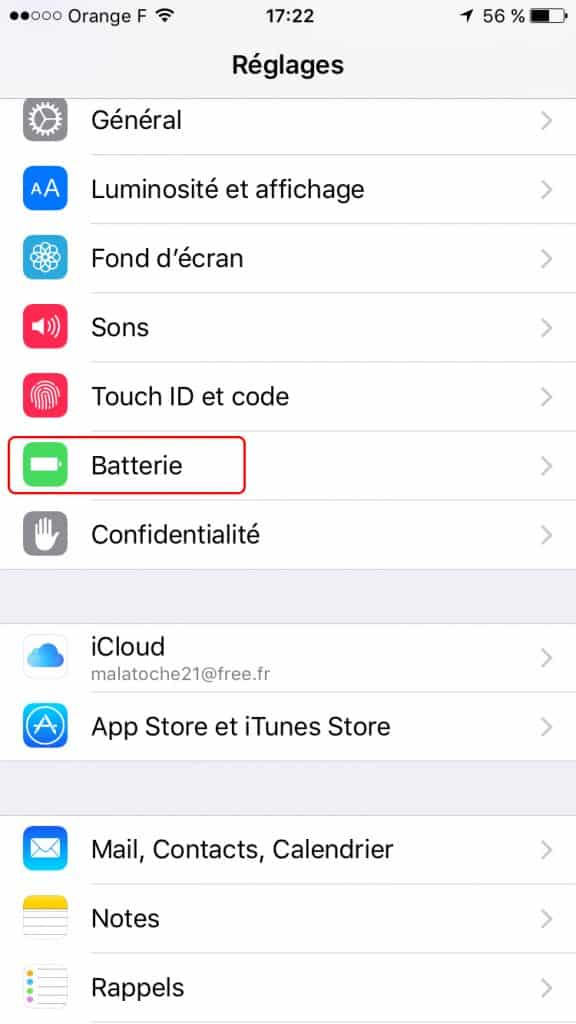 Application pour economiser batterie iphone