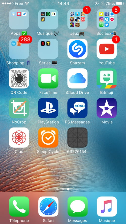 Impossible de supprimer application sur iphone