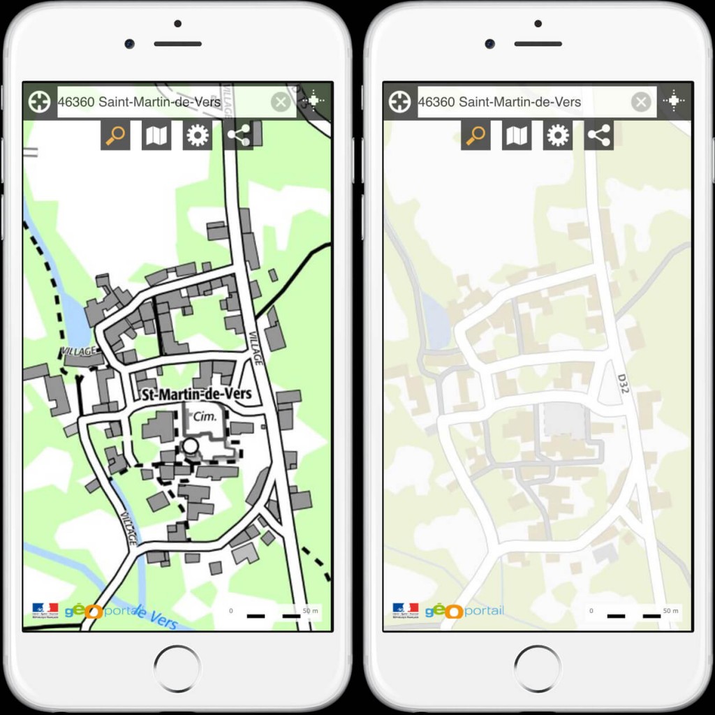 Application cadastre iphone