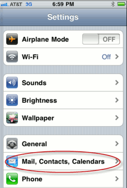 Application zimbra iphone