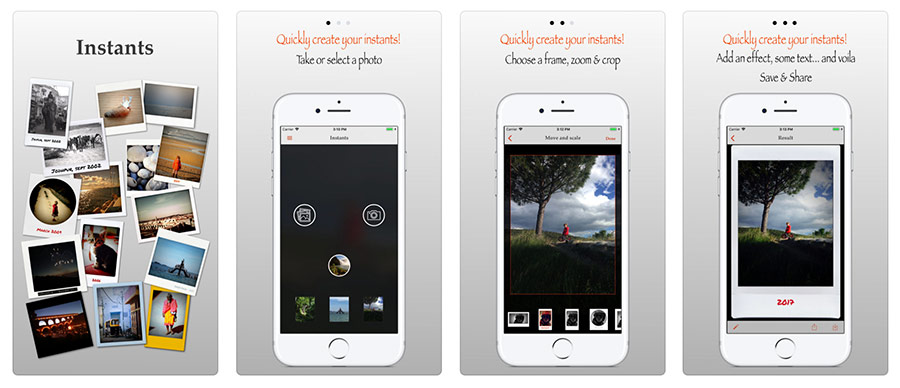 Application effet photo iphone