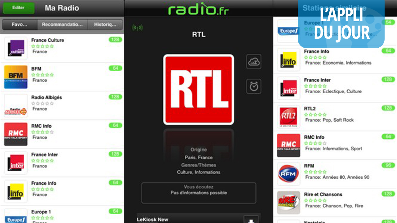 Iphone meilleur application radio