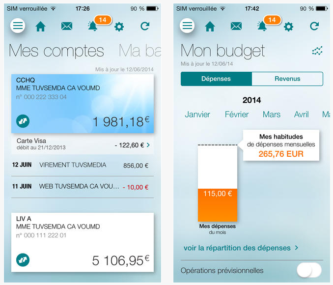 Credit agricole application iphone