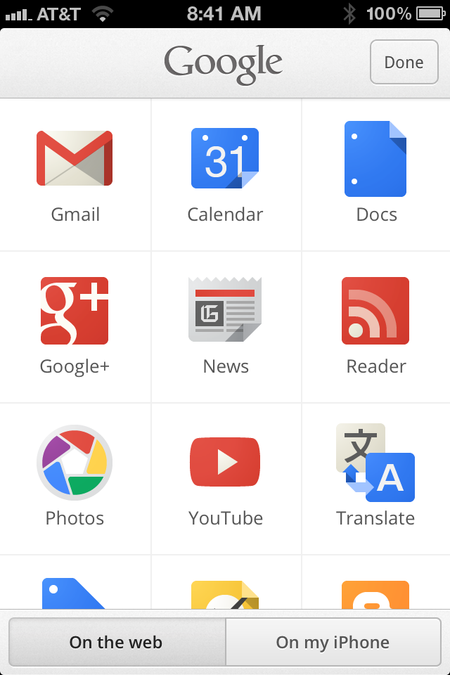 Application google iphone