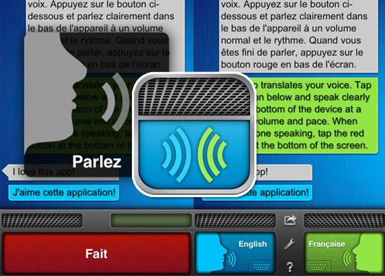 Application iphone traducteur vocal