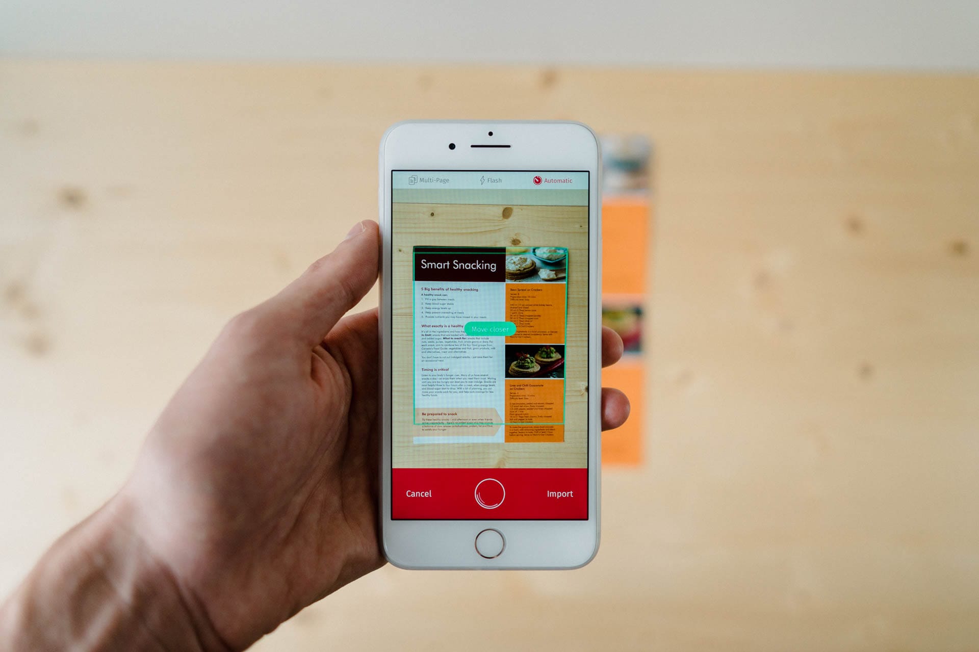 Application scanner document iphone