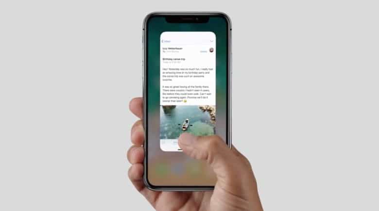 Application pour iphone x
