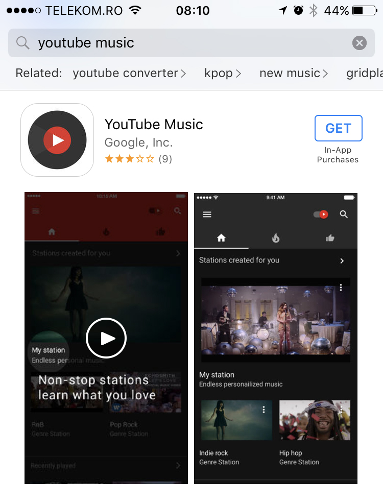 Application musique iphone youtube
