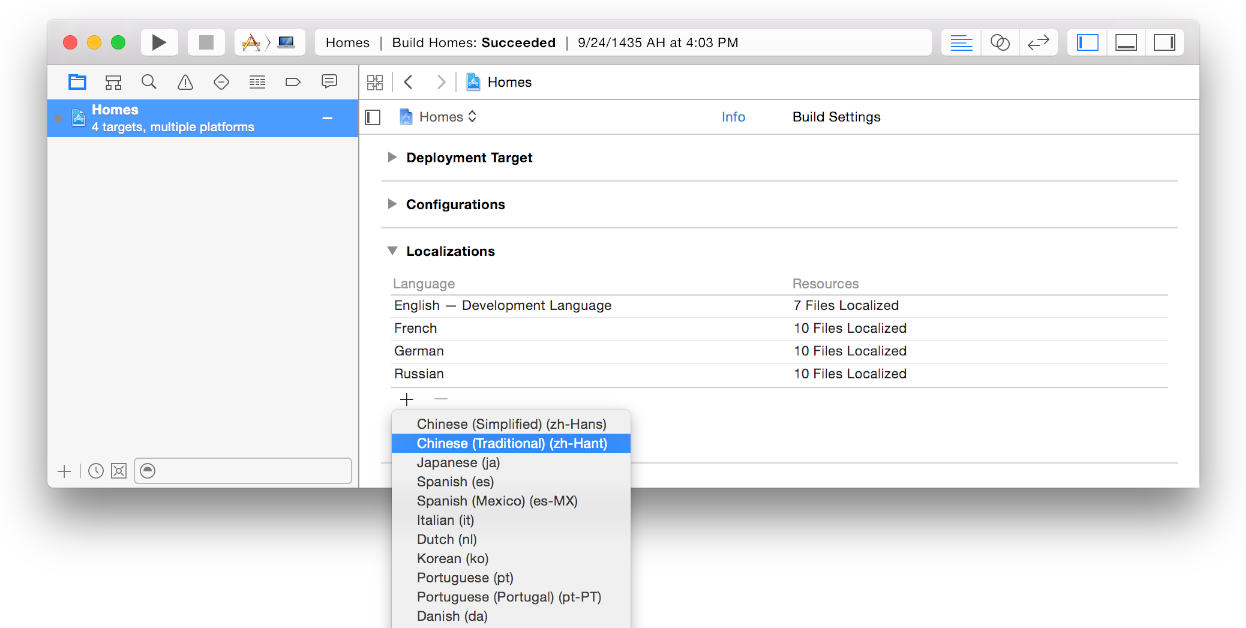 Localisation application iphone