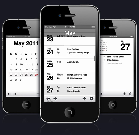 Agenda application iphone