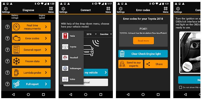 Application obdclick pour iphone