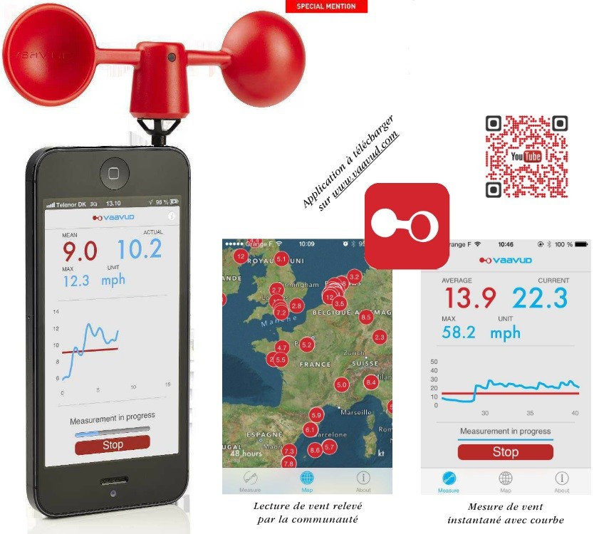 Application anemometre iphone