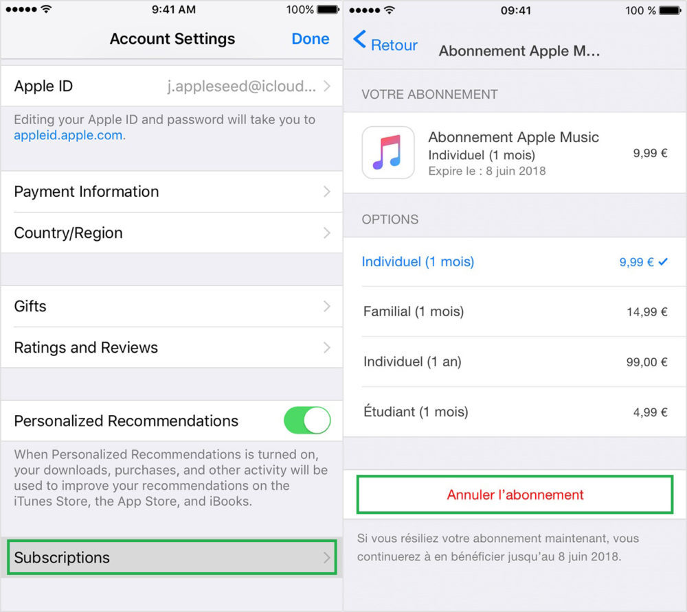 Comment arreter une application payante sur iphone