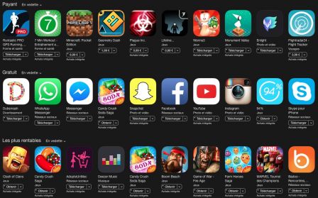 Jeux application iphone gratuit
