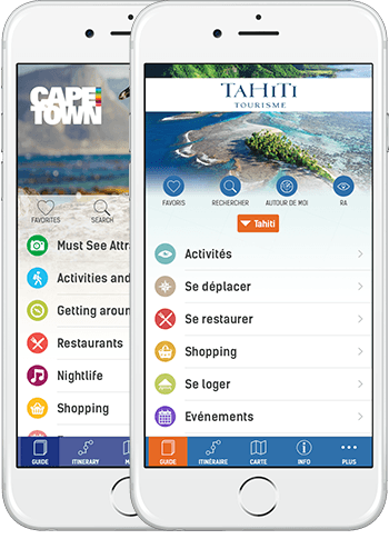 Application guide touristique iphone