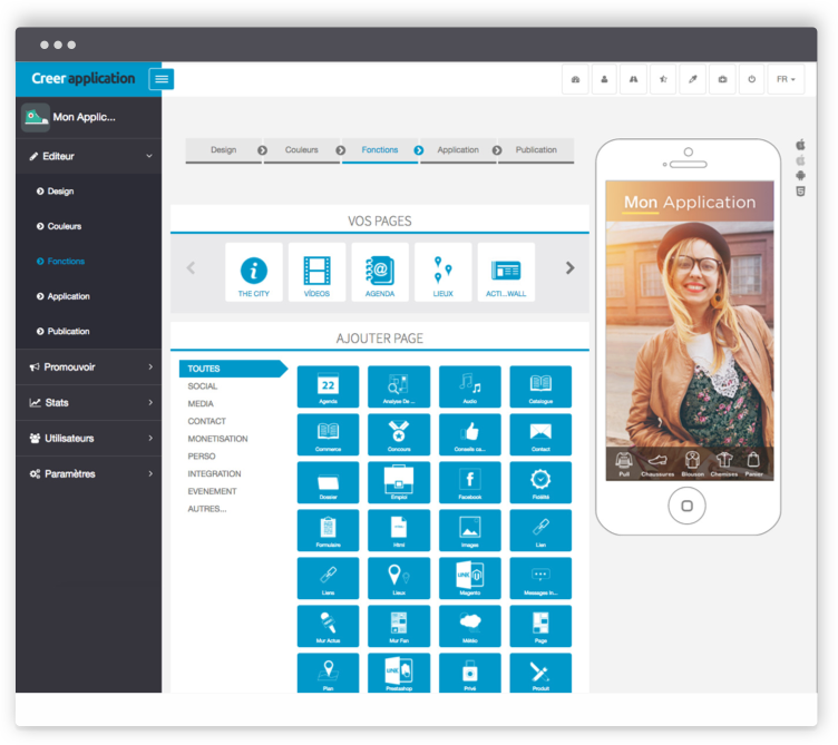 Creation application iphone gratuite