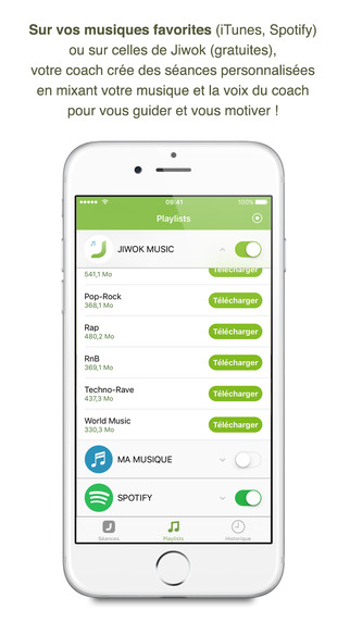 Application iphone course à pied