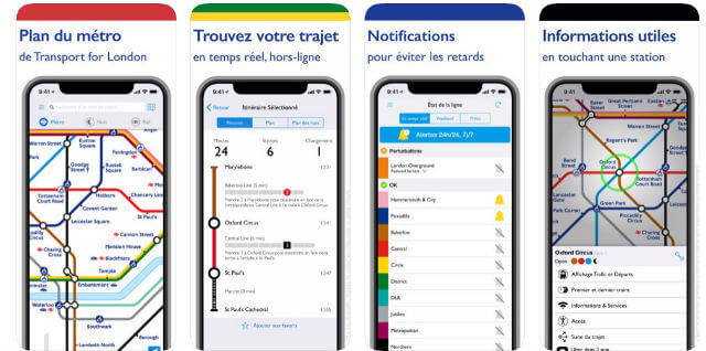 Application iphone metro londres