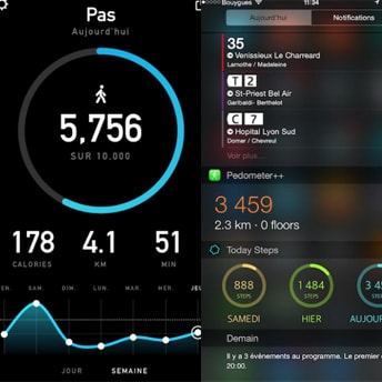 Application iphone compteur de pas
