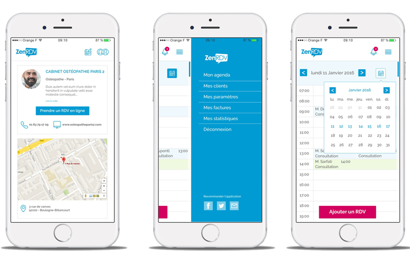 Application rendez vous iphone