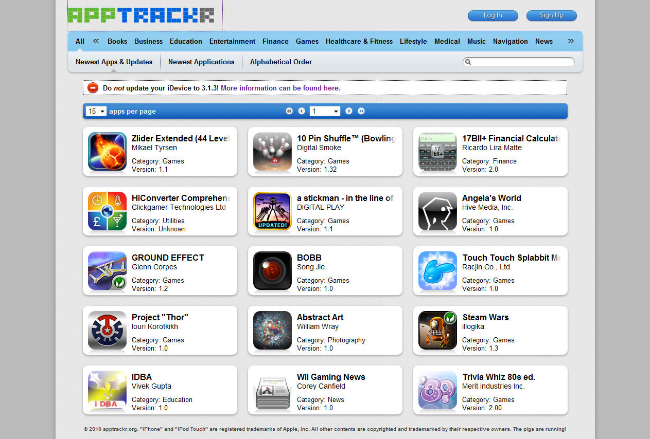 Application ipa iphone