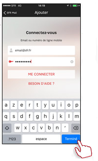 Application mail pour iphone