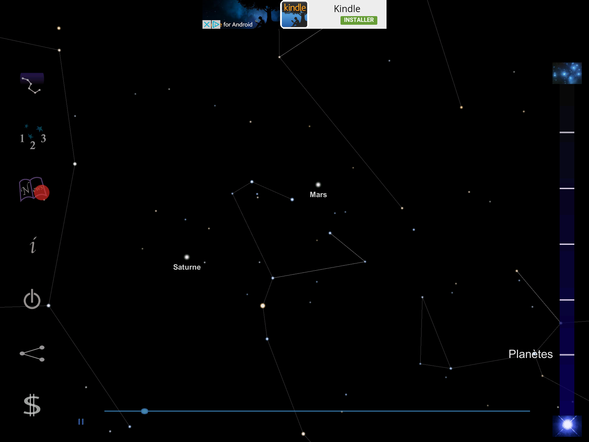 Application carte du ciel pour iphone