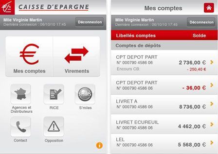 Application caisse epargne iphone