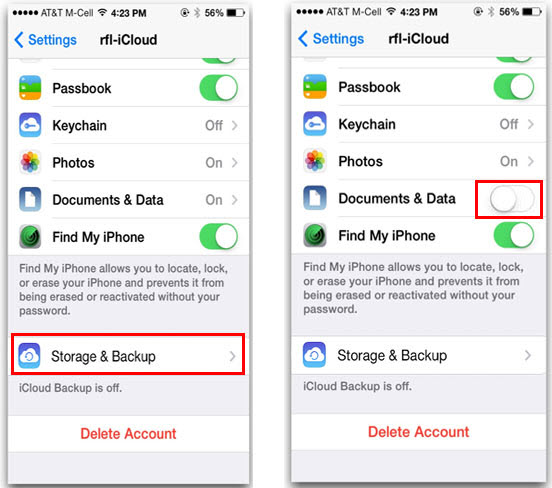 Supprimer cache application iphone