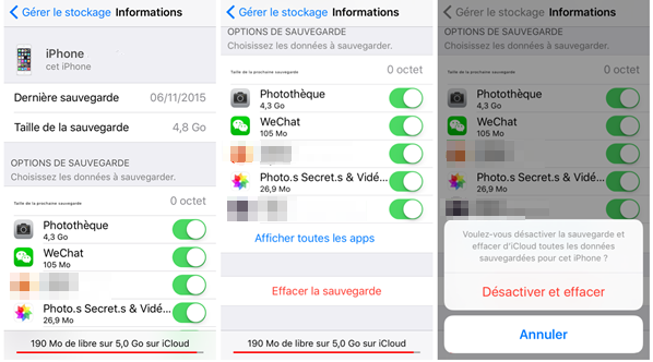 Application pour supprimer son appareil photo iphone