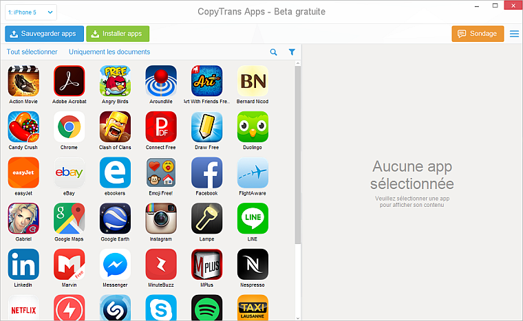Recuperer ancienne application iphone