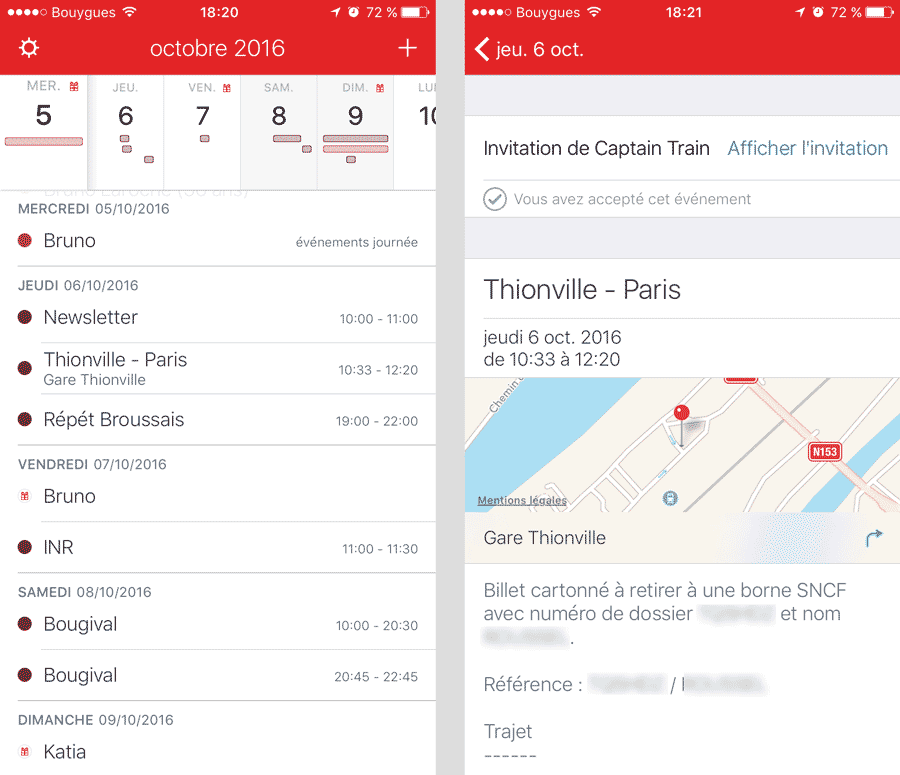Meilleure application calendrier iphone