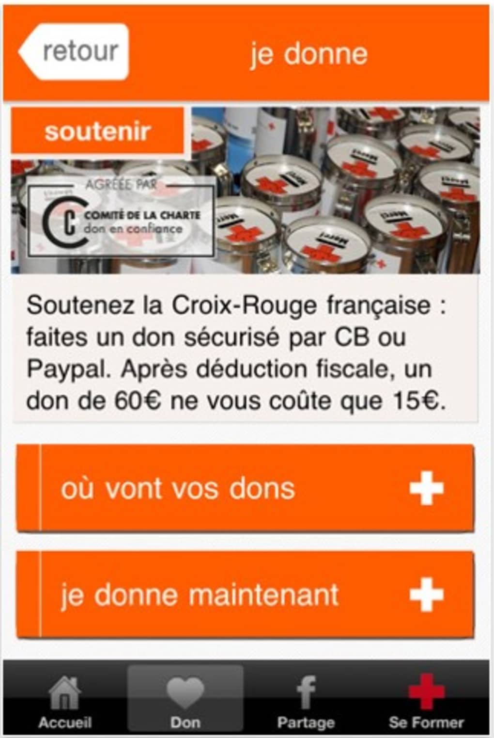 Application premiers secours iphone