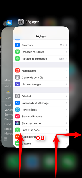 Iphone voir application ouverte