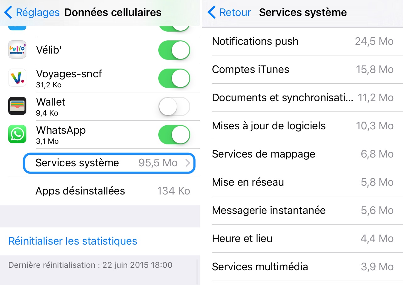 Voir application en cours iphone