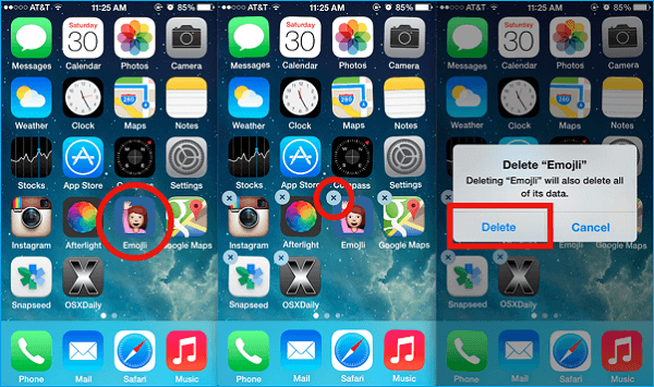 Désinstaller application iphone x